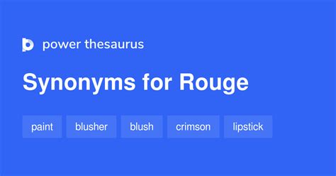 rouge synonym